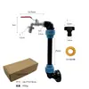 Adaptador para Barril IBC de Tonel Superventas Transfronterizo Accesorios Tapas Azul y Negra Grifo de Plástico de 1/2 Juego Combinado