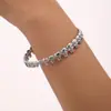 Xinyixin Hebilla de Calavera de EE. UU. Pulsera de Acero Inoxidable Estilo Oscuro Moderno Alto Pulido Chapado en Oro Real de 18K