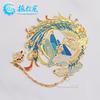 Exquisito Marcapáginas Wenchuang de Metal Pintado con Fénix Hueco de Dunhuang Personalización Estilo Chino Clásico Latón Personalización