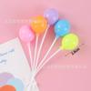 Adornos de Decoración para Pastel de Globos de Plástico Macarón Corazón Colorido Ramo Corazón Bola en Forma de Corazón Decoración para Hornear para Niños Plug-In
