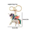 Chaveiro de Liga de Zinco Galvanizado Personalizado com Strass Colorido Criativo de Pônei Joia Venda Direta da Fábrica Fonte