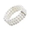 Acessórios de Moda Populares Europeus e Americanos Transfronteiriços, Pulseiras Brilhantes Elegantes Retrô Incrustadas com Diamantes, Conjuntos de Colares de Pérolas de Luxo Acessível