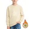 Sudadera Casual de Marca Popular y de Moda para Niños, Estilo Americano Elegante con Estampado de Letras, Manga Larga, Cuello Redondo, Chaqueta de Primavera Transfronteriza