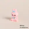 Figuritas de Conejo con Lazo de Dibujos Animados de Resina, Accesorios para Manualidades, Decoración de Escritorio para Paisajes en Miniatura, Adornos Pequeños