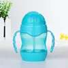 Taza de Beber para Bebé Resistente a Caídas Taza de Pato de Dibujos Animados para Niños para Salir Taza Portátil para Bebé con Asa Taza de Silicona con Popote