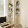 Estante de esquina transfronterizo, estante de almacenamiento triangular de pared, divisor de pared, estantería de capas, estante de esquina multicapa para almacenamiento de cocina