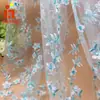 Bordado plano novo clássico traje de flor de ameixa tecido para bordado de traje ponto linha multicolorida bordado plano tecido de bordado