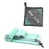 Bolsa Quadrada Microfibra Secagem Rápida Absorvente Toalha Lado Duplo Fleece Poliéster Brocado Viagem Secagem Rápida Toalha Comércio Exterior Esportes Secagem Rápida Toalha