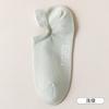 Calcetines finos Zhuji de algodón de color liso para mujer, invisibles, antideslizantes, con tacón antideslizante, transpirables, de boca baja, para verano