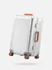 Nueva Maleta Multifuncional con Marco de Aleación de Aluminio Engrosado para Hombres y Mujeres 20 pulgadas Retro 24 pulgadas de Cabina Maleta de Viaje Pura de PC