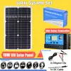 Sistema solar combination inverter controller panel solar 18W18V carga y descarga inteligente batería aplicable 12V
