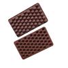 Molde de silicona para chocolate con forma de mini grano de chocolate y grano de café de Blues, molde para hornear con forma de grano de chocolate