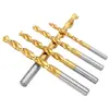 Broca de Aço Inoxidável Importada de Reposição Revestida de Titânio Contendo Cobalto Aço Rápido Cabo Reto Broca Resistente ao Desgaste Broca Helicoidal 1.0-13mm