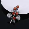 Broche de Liga de Metal Retro Japonês e Coreano Transfronteiriço, Acessório de Alfinete de Luxo de Alta Qualidade, Acessório de Roupa, Broche de Camélia, Corsage