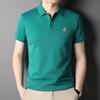 2026 Novo Estilo Verão Camisa Polo Masculina de Manga Curta com Gola, Camiseta Masculina Simples Casual de Algodão, Atacado em Estoque