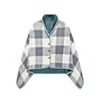 Xale quente com forro de fleece, cobertor multifuncional para outono e inverno, protetor de pescoço, capa espessa, cobertor para cochilo no escritório, fleece de vison nuvem