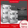 Sanmen frutos do mar fumegante armário comercial fumegante hotel restaurante cozinha fumegante aço inoxidável economia de energia 2/3 porta fumegante