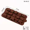 Molde de Silicone para Chocolate Desenho Animado Multiestilo Transfronteiriço Números e Letras Molde de Assar DIY Molde para Fudge Cubo de Gelo