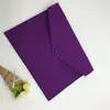 Atacado Transfronteiriço Simples A4 Criativo Bolsa de Armazenamento de Feltro Bolsa de Arquivo Portátil Bolsa de Documentos de Feltro Cor Sólida Estojo para Arquivos