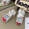 Ins Trendy Versión Coreana 2025 Zapatos Blancos Verano Nuevo Casual Deportivo Versátil Estudiante Aumento de Altura Suela Gruesa W6010