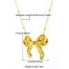 Collar de amor con lazo de personalidad europea y americana, joyería de red popular, diseño de nicho femenino, accesorios de cadena para clavícula al por mayor