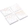 En Stock Transfronterizo Servilletas Negras con Sello Dorado Toallas de Papel Desechables para Fiestas de Cumpleaños, Hoteles y Restaurantes 25*25cm