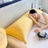Juego de Fundas para Almohadas Dobles Largas de Color Sólido 1.5m Fundas de Almohada Algodón Nube 1.2m Rellenos de Almohada Extendidos 1.8m Pareja