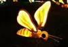 Lâmpada Dinâmica de Borboleta, Lâmpada de Libélula para Exterior, Adereços de Ponto Cênico Simulados, Lâmpada de Inseto para Pátio, Lâmpada de Aranha Luminosa para Jardim de Villa