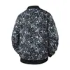 Chaqueta de béisbol G-stone transfronteriza talla europea estampado de planta selvática, top corto holgado estilo callejero americano talla grande