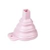 Embudo retráctil plegable para aceite doméstico, embudo de silicona de gran diámetro para verter aceite, embudo pequeño para vino.