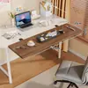 Placa de extensão de mesa para sala de jogos, mesa de computador com prateleira de armazenamento estendida e alargada, suporte para teclado e mouse, suporte para laptop
