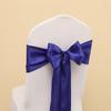 Decoración de Flor de Lazo para Respaldo de Silla de Cinta para Banquete de Boda Hotel Lazo de Boda Cubierta de Silla Especial de Boda