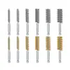 Longitud Total 4 pulgadas Transfronterizo 1/4 pulgada Vástago Hexagonal Cepillo de Alambre Cepillo para Pistola Cepillo para Tubos Pulido y Rectificado Acero Inoxidable 304