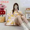 Pijama lindo estilo japonés para estudiantes y damas, nuevo modelo de verano 2026, ropa de casa corta de algodón nube para niñas