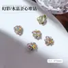 Pedras Strass Brilhantes para Nail Art de Cadeado de Coração, Hot-Selling do TikTok Pedras Strass 3D de Cadeado de Coração e Amor, Decorações de Nail Art de Corrente de Coração Atacado