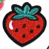 Lugar de fábrica moda comercio exterior pegatinas de tela bordadas ropa bolsa zapatos y sombreros accesorios de tela fruta de piña hamburguesa