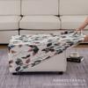Funda de Sofá Rectangular Ottomana Estampada Transfronteriza Funda Cuadrada para Reposapiés de Sala de Estar Extraíble y Lavable Funda Elástica para Taburete