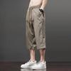 Fabricante Direto Verão Novo Calças Casuais Masculinas Tendência Calças Cropped Finas Largas Shorts Calças Masculinas Calças 7 Pontos