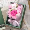 Caja de regalo de flor de jabón Regalo para el Día del Maestro para profesores creativo práctico novedoso ramo de rosas directo de fábrica nuevo