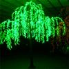 Luz LED para árvores de paisagem, iluminação LED verde salgueiro para parque comunitário, luz amarela para árvores de salgueiro