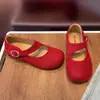 2026 Primavera/Otoño Nuevos Zapatos de Moda Individuales para Mujer Birkenstock Mary Jane Estilo Francés Retro Punta Baja Cómodos de Suela Suave