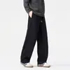 Calça Esportiva Scimitar de Veludo Drapeado de Alta Qualidade 2025 para Homens no Outono e Inverno Calças Retas Largas Casuais Soltas Venda por Atacado