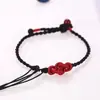 Falin Wholesale Caperucita Roja Explosiones Venta Caliente Cuerda Fina Semi-acabada para Pulsera de Cuerda con Cuentas y Hebilla de Ping An