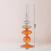 Venta al por mayor, candelabro creativo de vidrio de colores retro, candelabro de lujo para decoración de mesita de noche, vela, accesorios para cenas