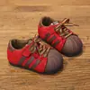 Meilade Moda Infantil Sapatos de Salto Único Retrô 2026 Outono Novo Moda Casual Versátil Unissex Sapatos para Esportes ao Ar Livre
