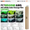 Película para Carro de Pet com Mudança de Cor Série Verde Vinil Película Protetora de Mudança de Cor para Corpo Inteiro Verde Ágata Esmeralda da Ilha de Man