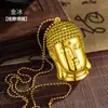 Nuevo Metal Relieve Forma de Cabeza de Buda Tathagata Inflable A prueba de Viento Colgante de Encendedor Regalo Personalizado Creativo de Gama Alta