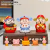Deus da Riqueza Zhong Kui, Guan Gong e Várias Divindades Menores; Pequenos Itens de Boa Sorte para o Local de Trabalho; Pequenos Enfeites para Estações de Trabalho que Melhoram o Humor; Artigos Decorativos