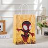 Saco de Embalagem Homem-Aranha Transfronteiriço Bolsa Tote de Herói Sacola de Presente para Festa Sacola de Presente Sacola de Papel Kraft Sacola de Compras de Desenho Animado