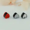 Conjunto de acessórios para joias DIY Anel de aço inoxidável Plug para orelha de coração duplo Brinco com logotipo gravado Plug de orelha Galvanoplastia a vácuo Anti-queda Força de Orelha